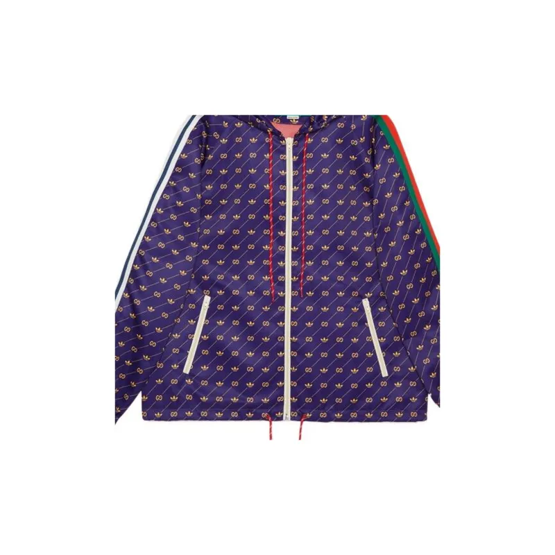 GUCCI X Adidas Trefoil Print Jacket-5