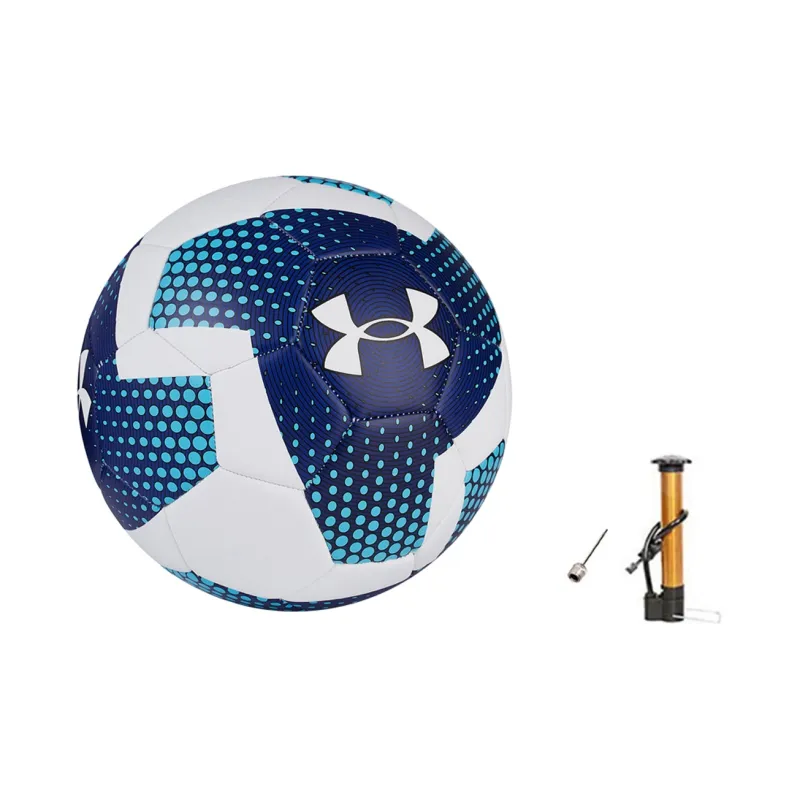 Under Armour Size 5 Soccer TPU Machine Stitched Soccer Ball Unisex Blue, White, Multicolor-5