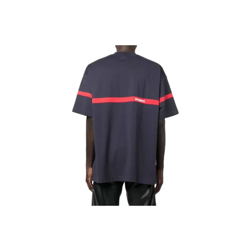 Vetements T-Shirts Unisex Dark Blue-3