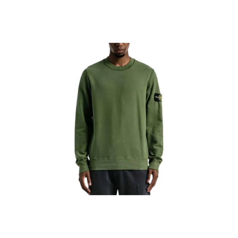 STONE ISLAND Logo Patch Crewneck Sweatshirt-2