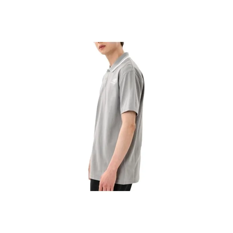 New Balance Polo Shirt Men's Gray-2