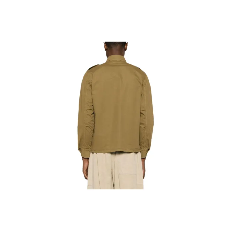 ASPESI Epaulettes-detailed Cotton Shirt-4