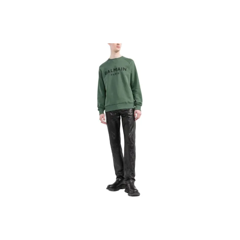 BALMAIN Sweatshirts Men Green-1
