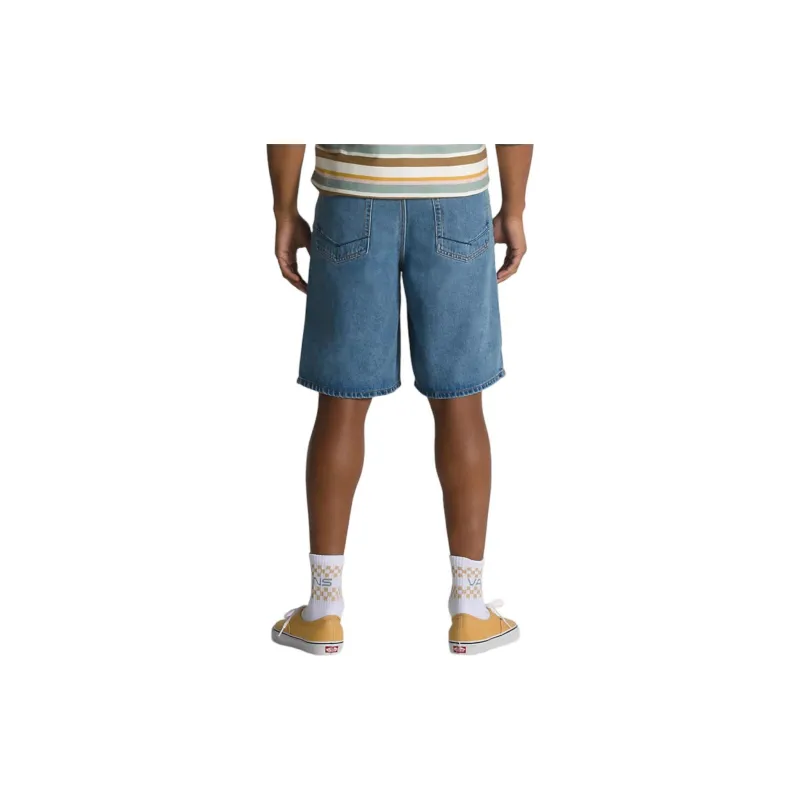 Vans COVINA Denim Shorts Men's Blue-4