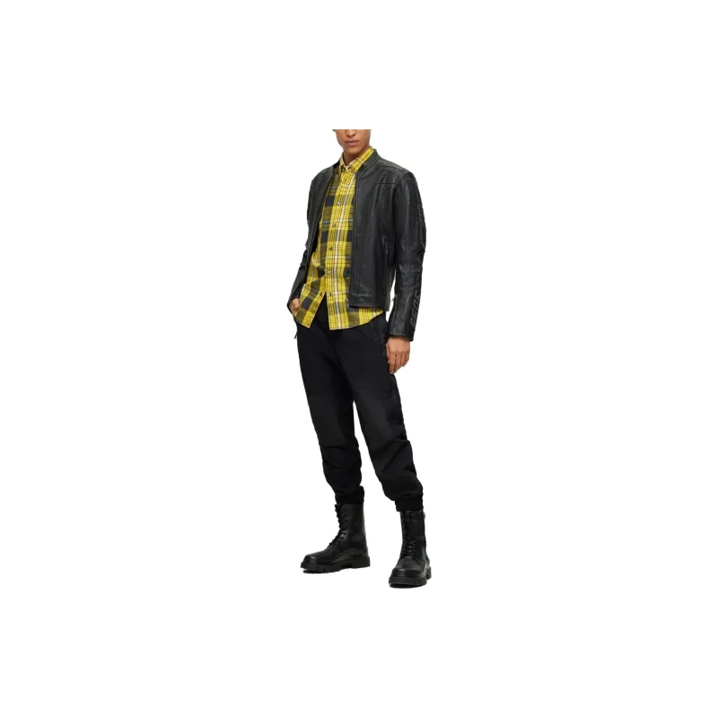 HUGO BOSS Shirts Men Yellow-4