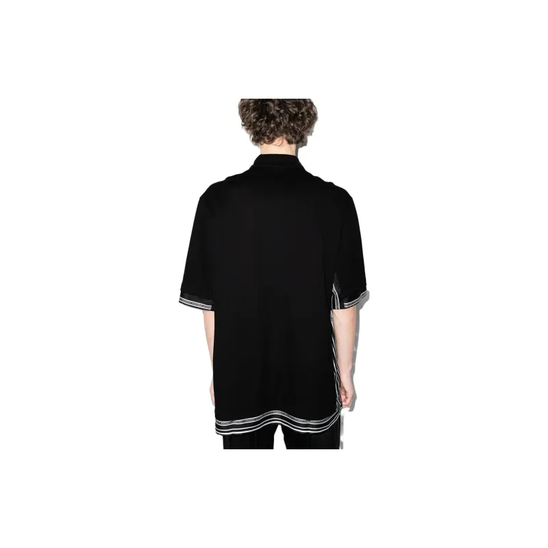 VERSACE Polo Shirts Men Black-2