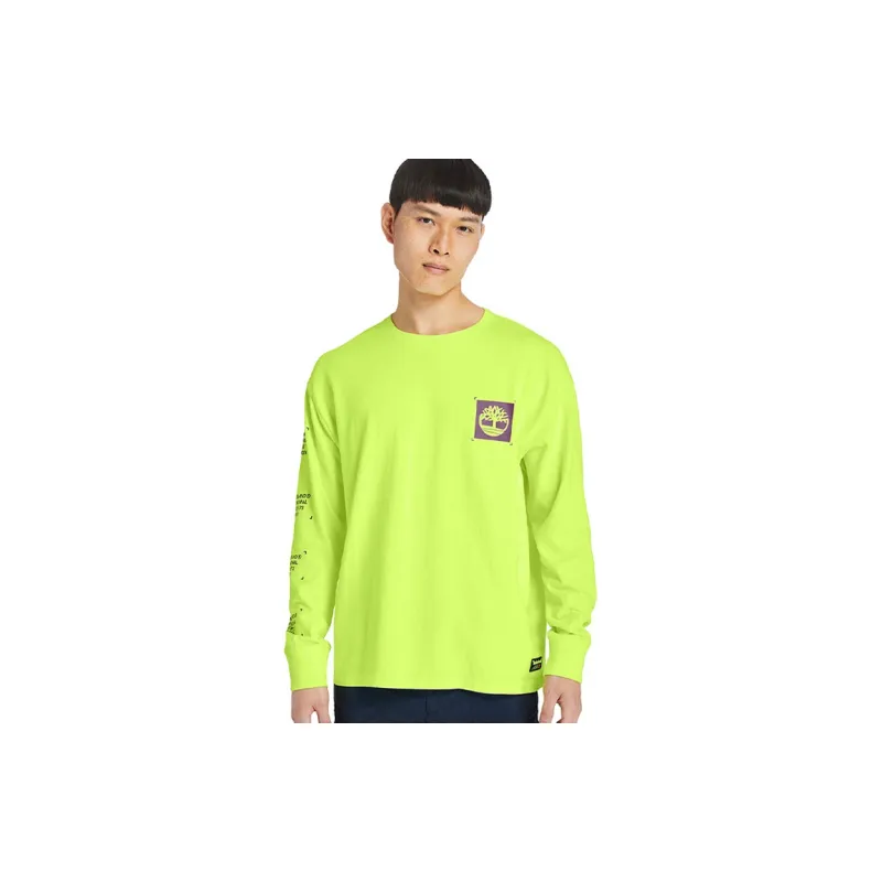 Timberland T Shirts Men Bright Yellow-2