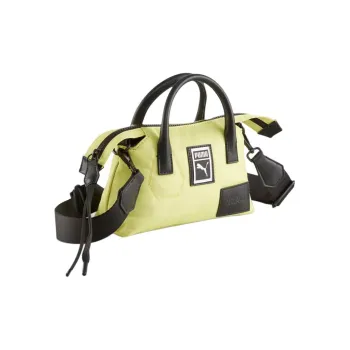 PUMA Polyester Coated With Polyurethane Shoulder Bag Crossbody Bag Handbag Mini Women's Yellow Green