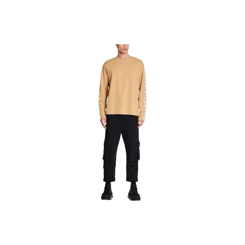 BALMAIN T-Shirts Men Beige-3