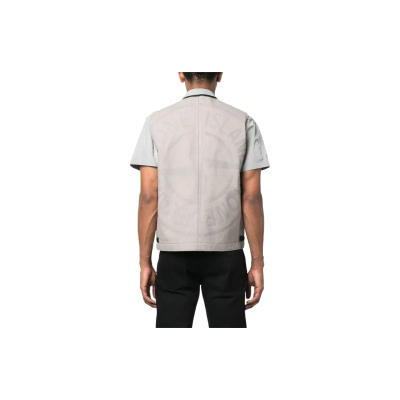 STONE ISLAND Vest Men's Cool Gray-1