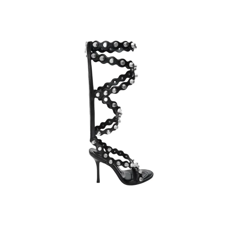 Alexander Wang Riot Roman Sandals 10.5cm Women's Black-3