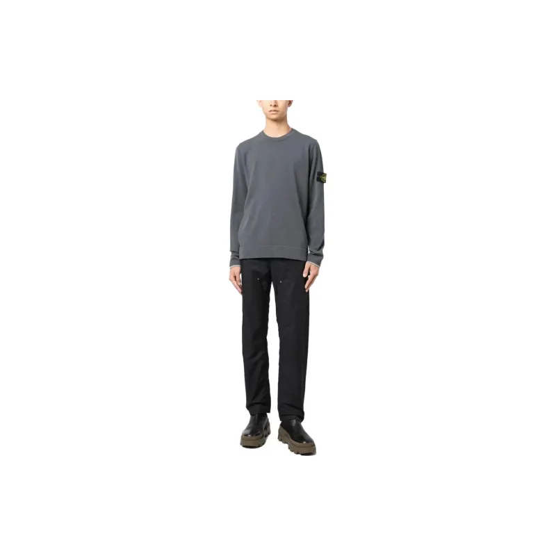STONE ISLAND Compass Patch Crewneck Jumper-1