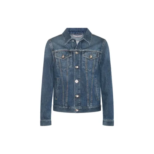 Brunello Cucinelli Denim Jackets Men Blue