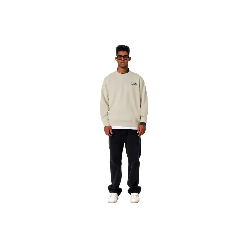 Ermenegildo Zegna Logo Printed Crewneck Jumper-2