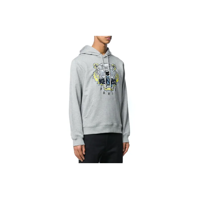 KENZO Tiger Embroidered Drawstring Hoodie-3