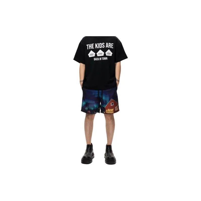 AFGK Casual Shorts Unisex Black-4