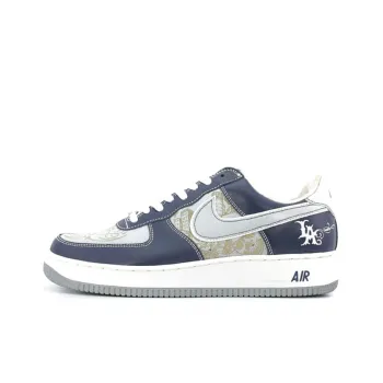 Nike Air Force 1 Mr Cartoon Blue Tattoo Spiderweb