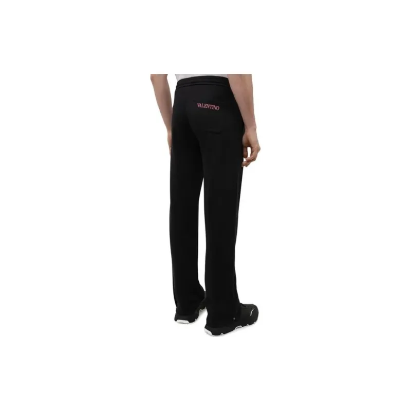 Valentino Knitted Sweatpants Men Black-2