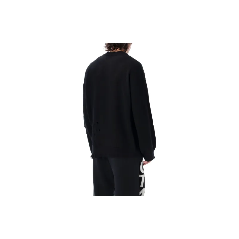 HERON PRESTON Shredded Knit Crewneck-2