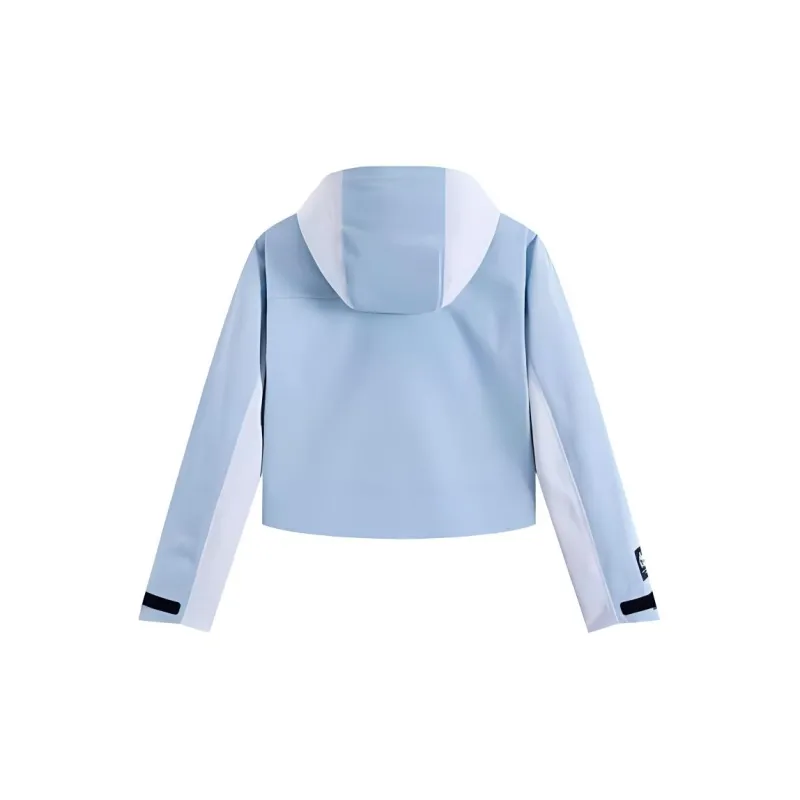 Kappa Waterproof Windbreaker Jacket Women's Blue-1