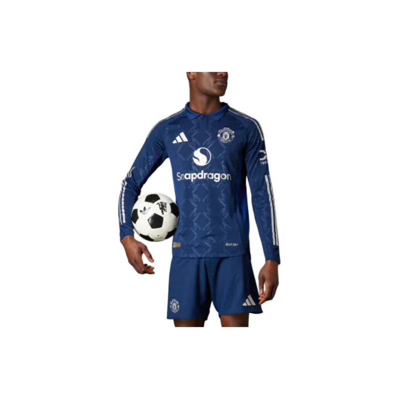 Adidas Free Shipping With AdiClub Manchester United 24/25 Long Sleeve Away Authentic Jersey-3