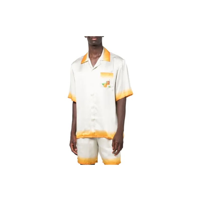 CASABLANCA Panoramique Satin Shirt-1