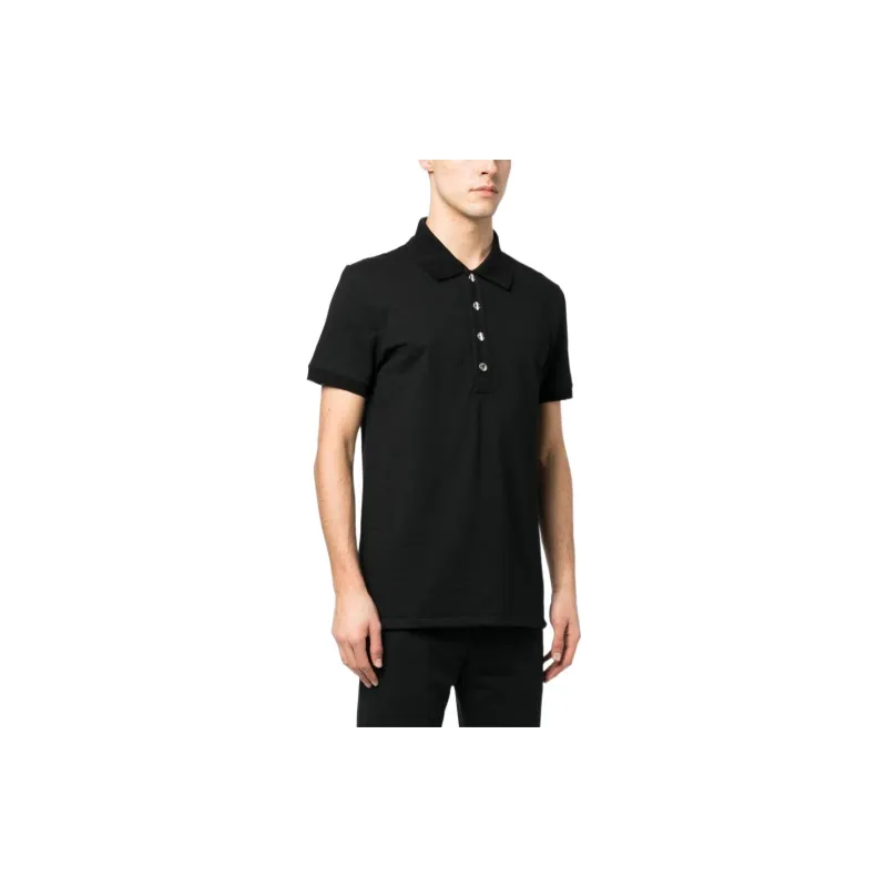 BALMAIN SS23 Polo Shirt Men's Black-4
