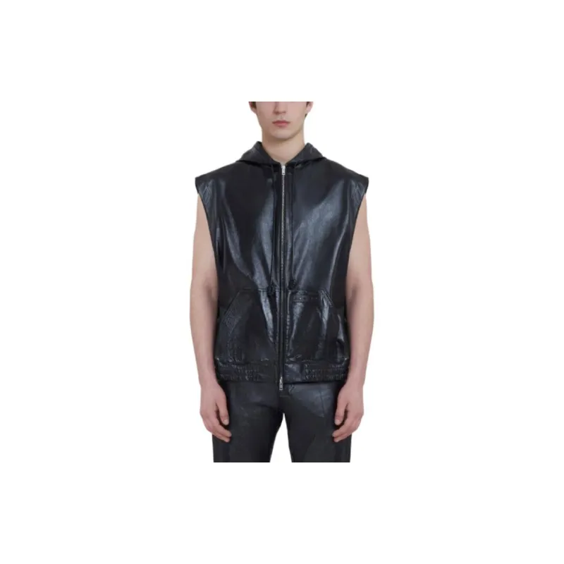 MARNI Sleeveless Leather Jacket-1
