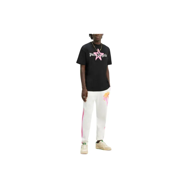 PALM ANGELS Star Sprayed T Shirt-1