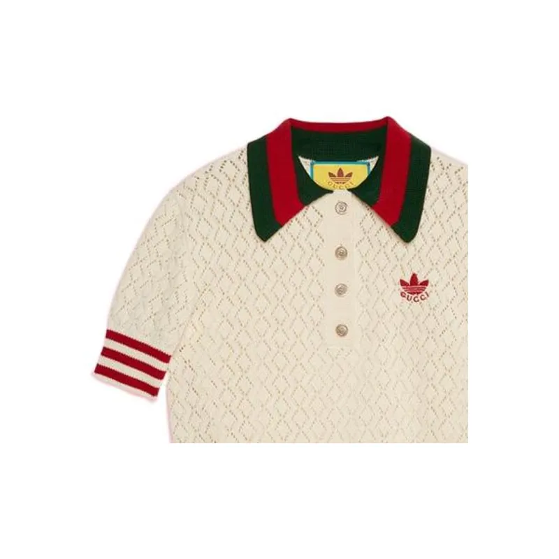 GUCCI X Adidas Cotton Polo-11