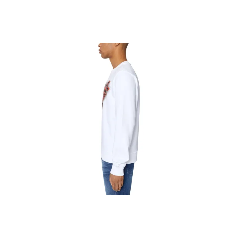 DIESEL Sweatshirts Men White-3