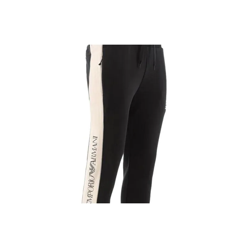 EMPORIO ARMANI EA7 Knitted Sports Pants Men's Black-6