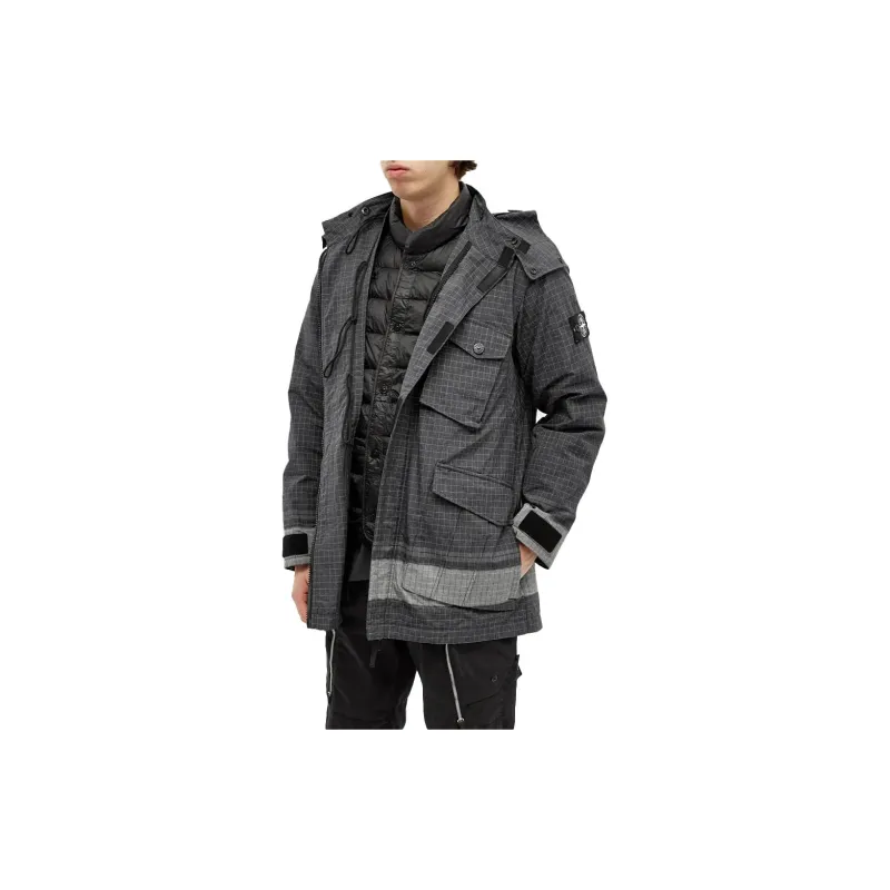 STONE ISLAND Down Jacket Men's Black-2