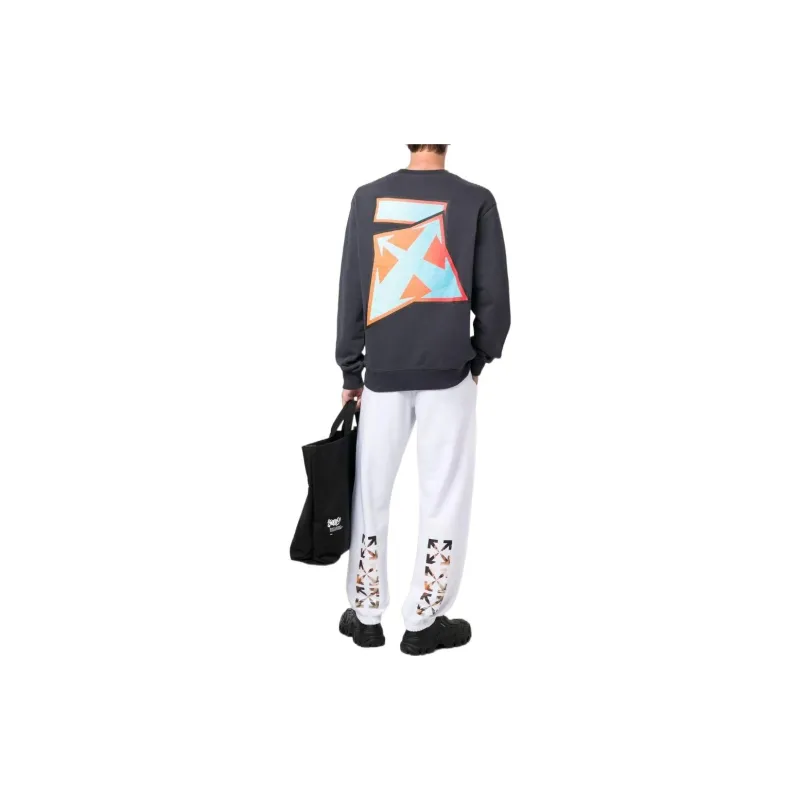 OFF WHITE Thund Skate print Sweatshirt-1