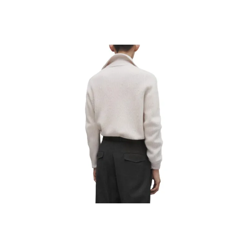 Massimo Dutti Cashmere Sweaters Men Ecru-3