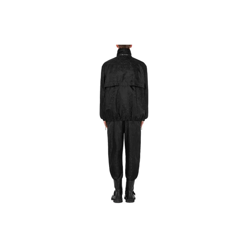 MOSCHINO Monogram jacquard Hooded Jacket-1