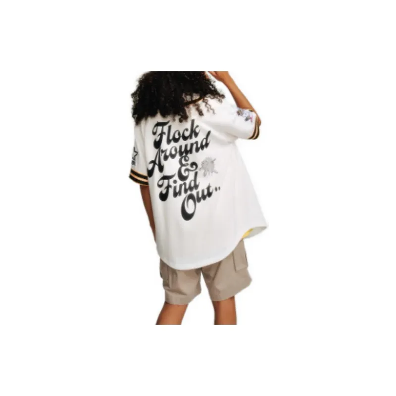 Staple X STARTER Baseball Jerseys Unisex Birch White-7
