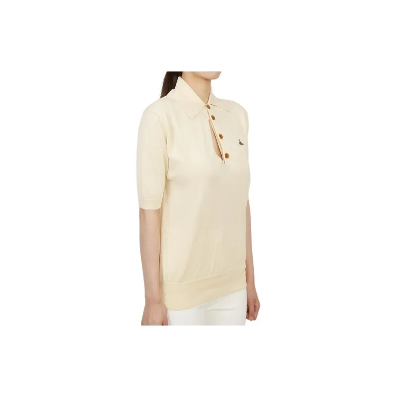 Vivienne Westwood Polo Shirt Unisex Beige-2