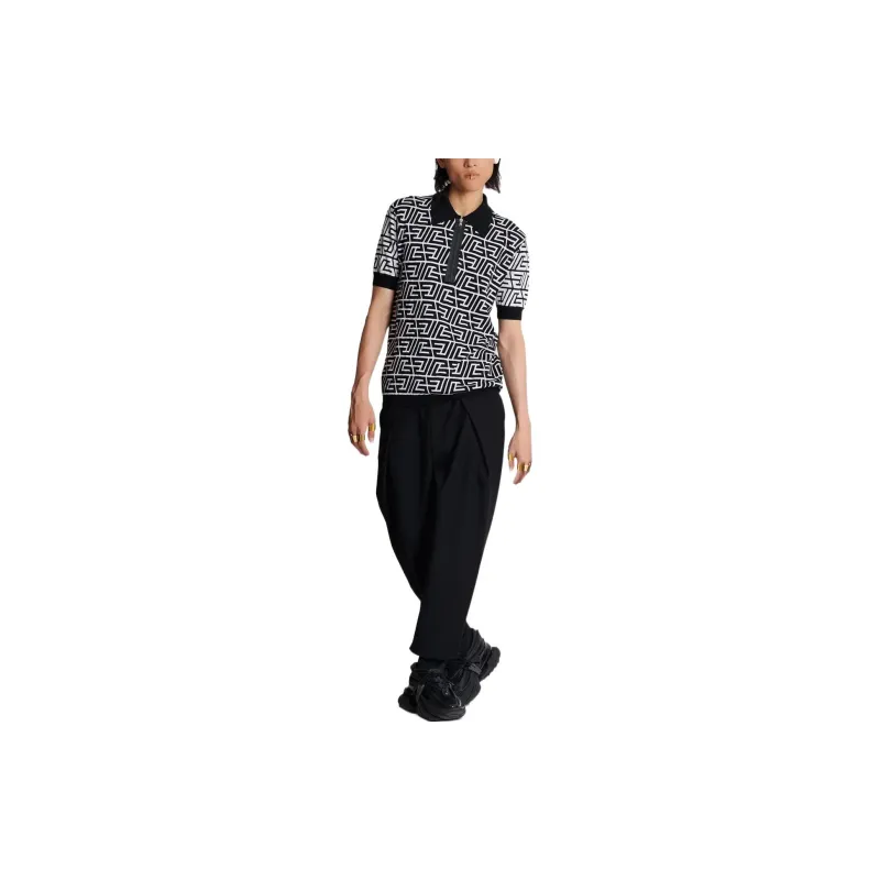BALMAIN FW22 Polo Shirt Men's Black-2