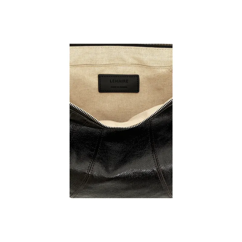 Lemaire Cotton Croissant Bag, Handbag, Shoulder Bag Medium Size Women's Brown-4