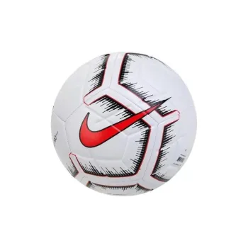 Nike Size 5 Ball Soccer PVC Machine Stitched Soccer Ball Unisex White Red