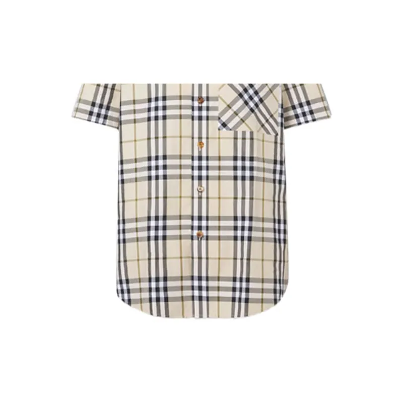 Burberry SS21 Shirt Men's Soft Yellow Brown-5
