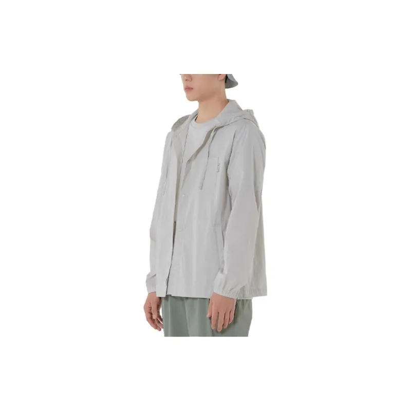 Snow Peak Windbreaker Jackets Men Gray-4