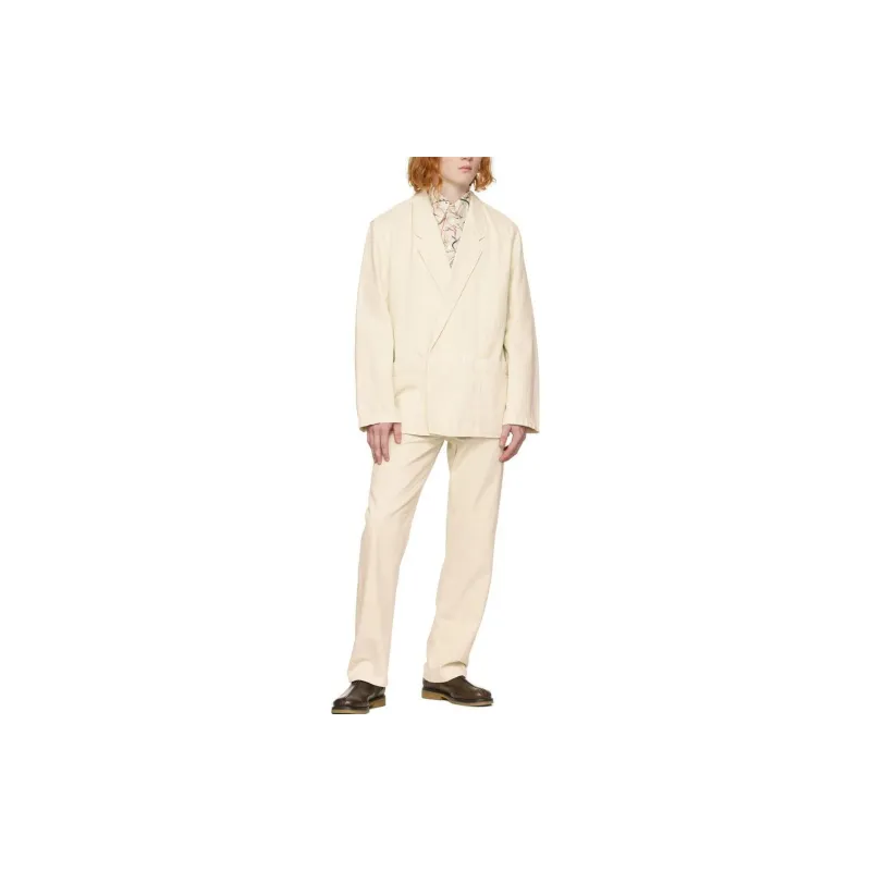 Lemaire Business Suits Unisex Gray White-2