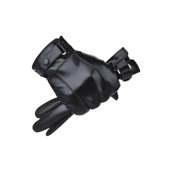 HLA Synthetic Leather Sheep Wool Polyamide Gloves Men's
