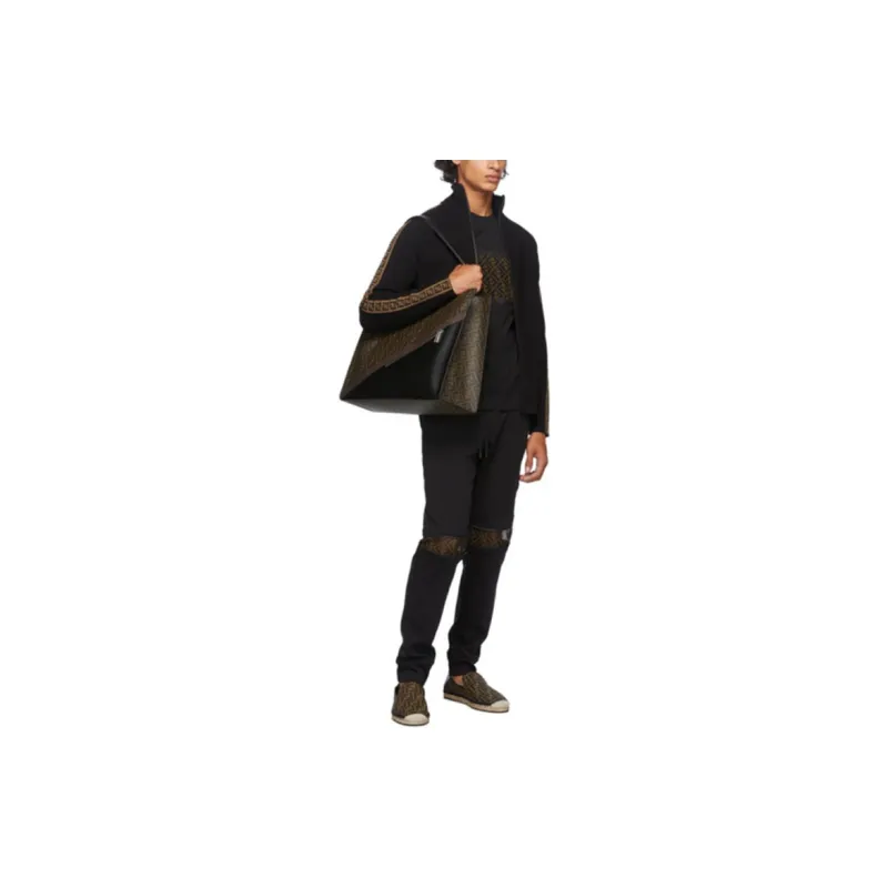 FENDI T Shirts Men Black-3