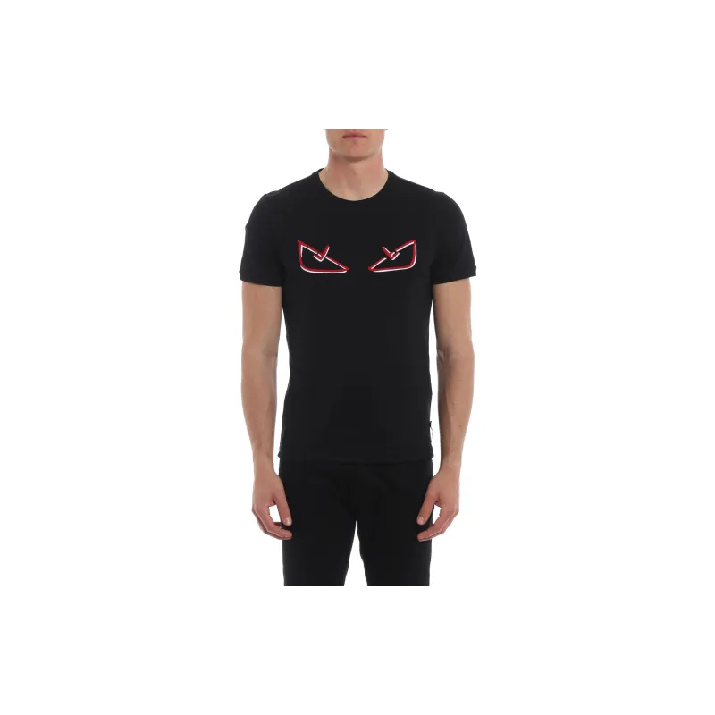FENDI T Shirts Men Black-1