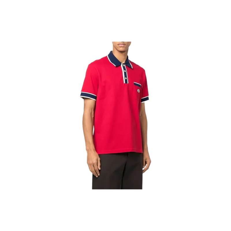 GUCCI Polo Shirts Men Red-2