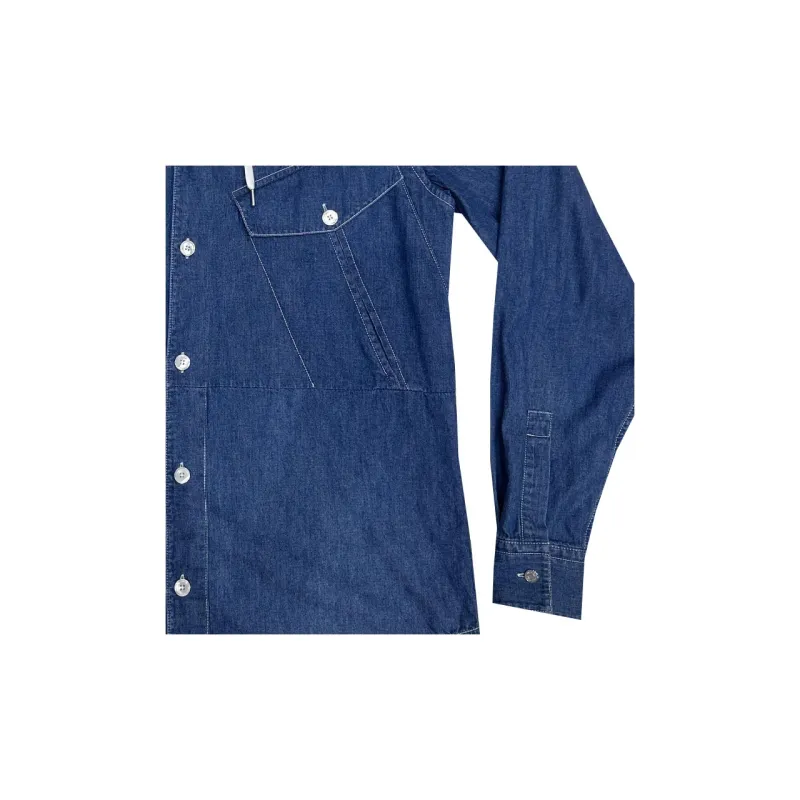 HERMES SS23 Denim Jacket Men's Blue-4