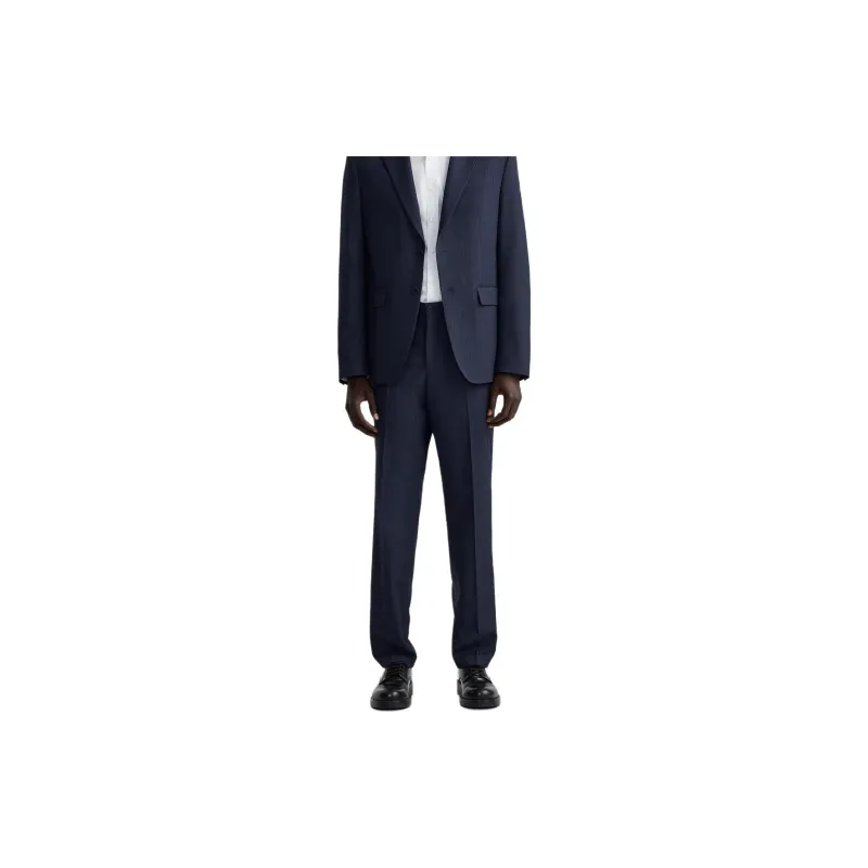 ZARA Suit Trousers Men Blue-3
